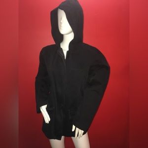 Men Denim Black Jacket Size M, BLASSPORT 100% Cotton P2P 21” Sleeve 21”,25”Long